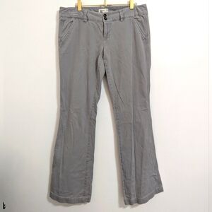 Vintage American Eagle Outfitters Size 10 Gray Bootcut Stretch Chino Pants